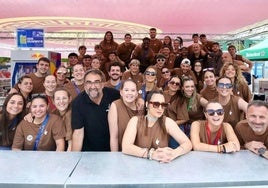 Equipo de camareros del Pámpano en la pasada edición de Holika