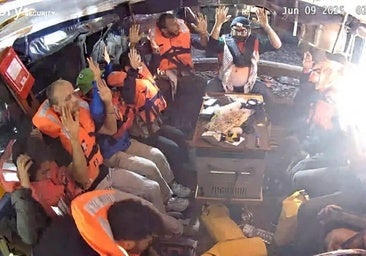 El barco a Gaza del riojano Sergio Toribio llega a Israel