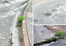 «Los baches del carril bici que une Lardero con Logroño, hoy en La Guindilla.
