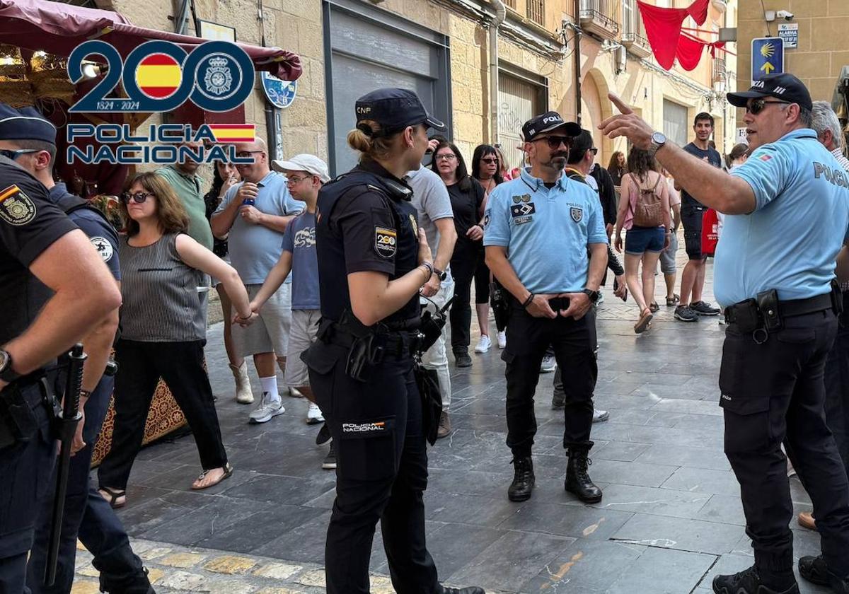 Agentes de policía de Francia, Italia y Portugal se integran en el dispositivo de las fiestas de San Bernabé