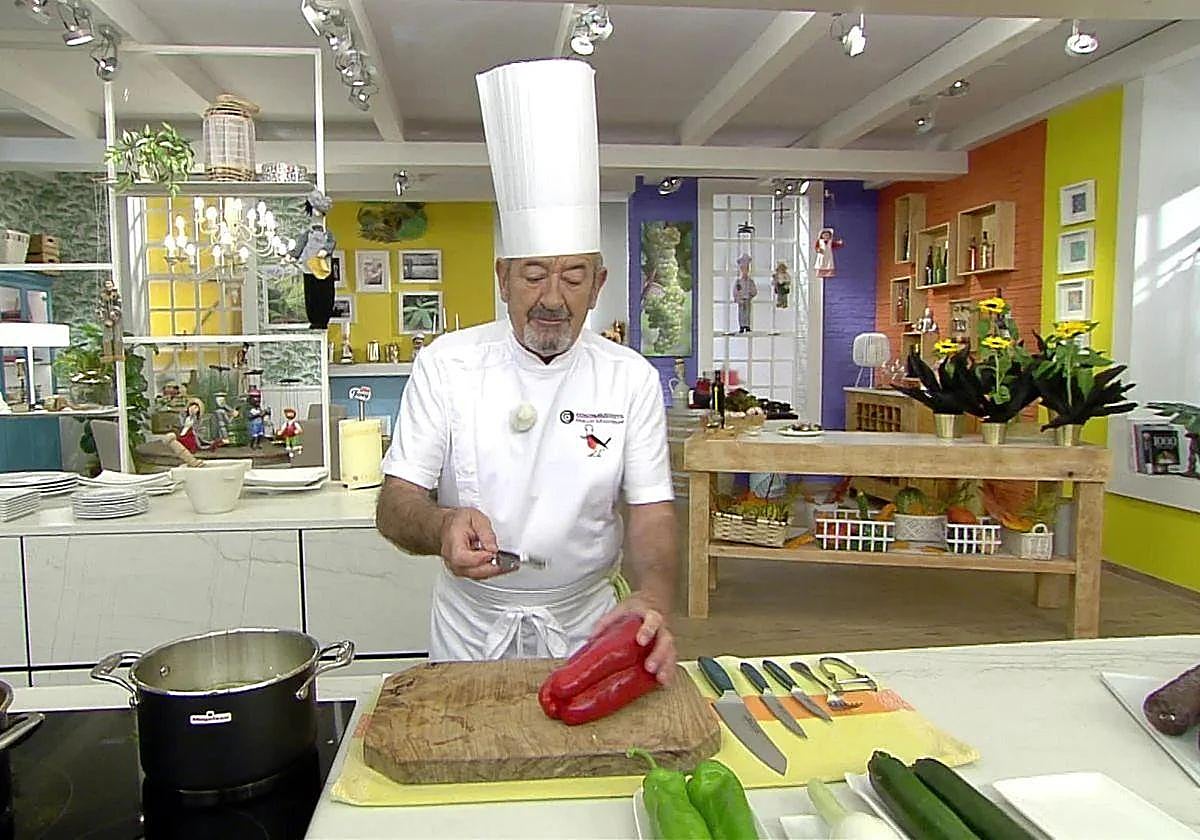 Arguiñano, en su programa Cocina abierta.