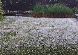 Granizada en Sojuela.