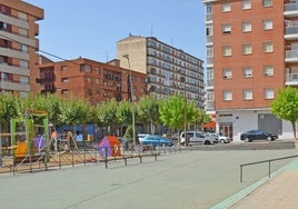 Plaza Monasterio de Yuso, en la que se ha desarrollado el operativo.