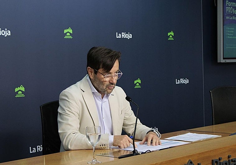 Daniel Marín, durante la rueda de prensa.