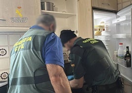 Las imágenes del operativo de la Guardia Civil en Calahorra
