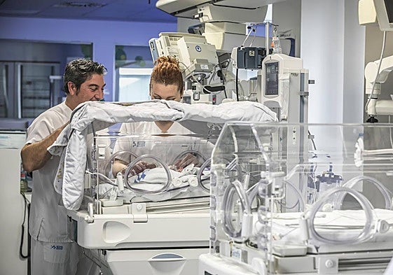 Unidad de Neonatos del Hospital San Pedro de Logroño.