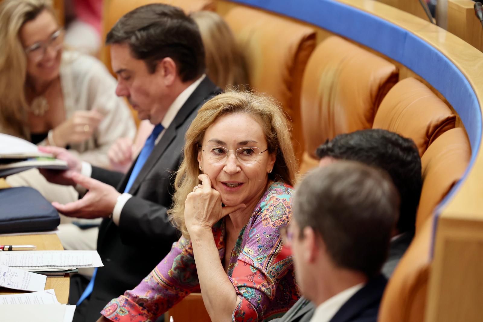 La consejera de Salud, María Martín, este jueves en el Parlamento de La Rioja