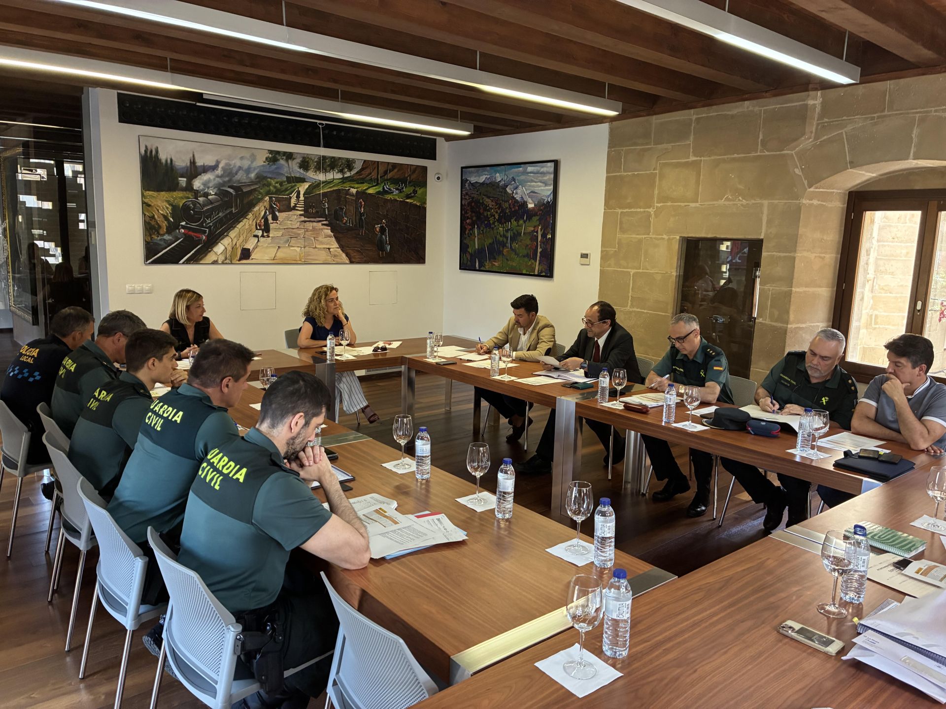 Reunión de la junta de seguridad, en Haro.