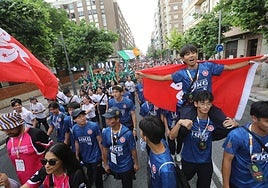 Desfile de las selecciones por República Argentina.