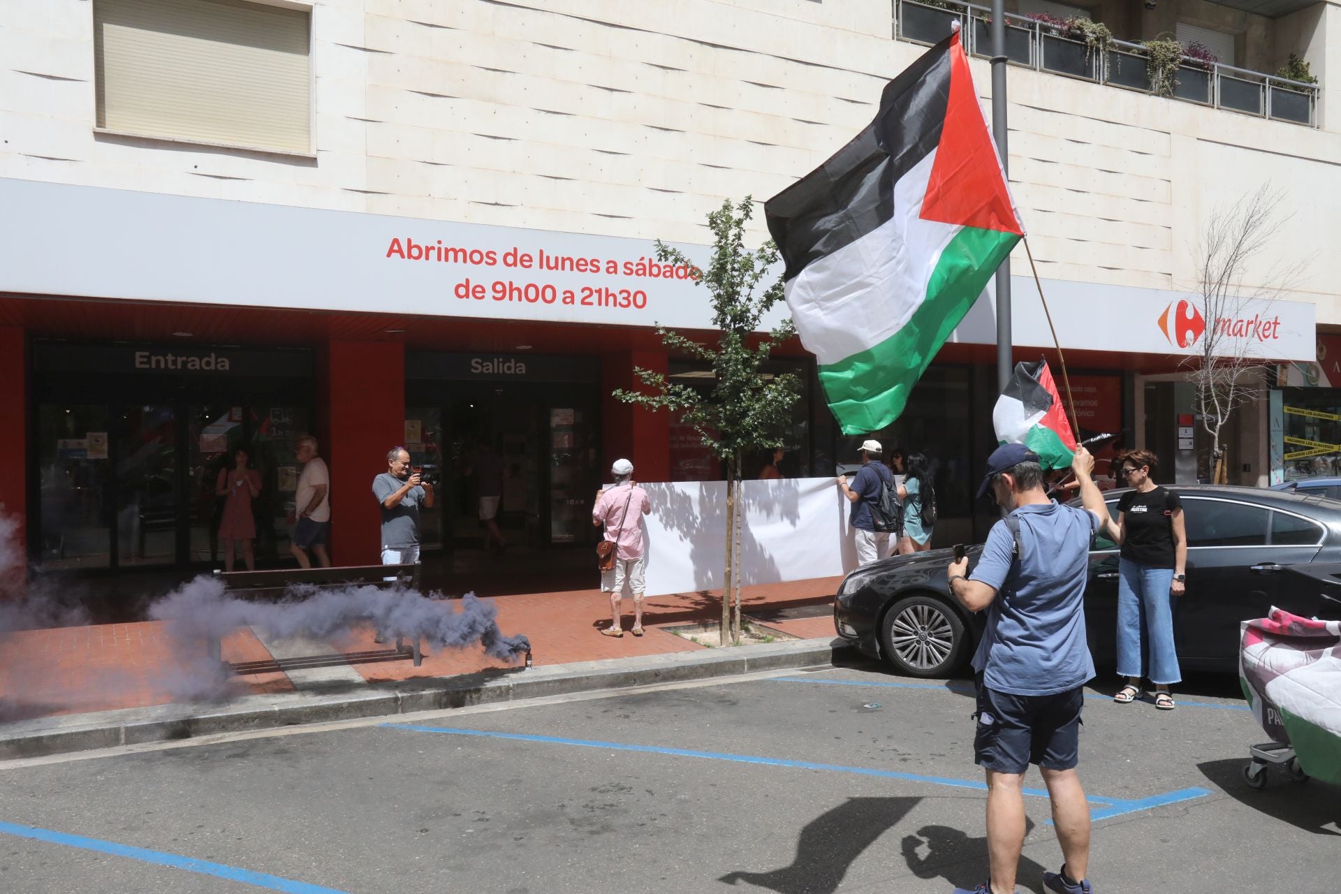 Manifestación contra el genocidio en Palestina en Logroño