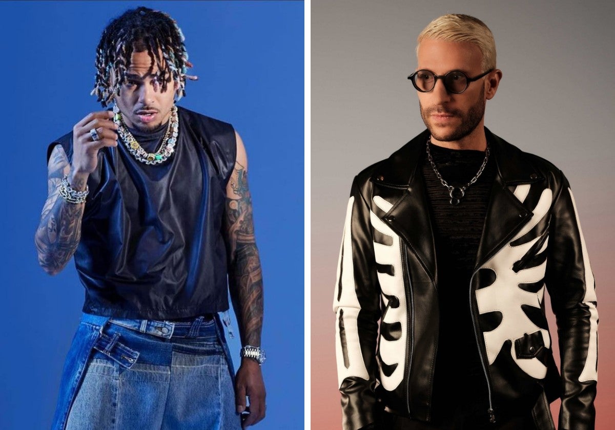 El artista de Puerto Rico, Ozuna, y el dj de Paises Bajos, Don Diablo.