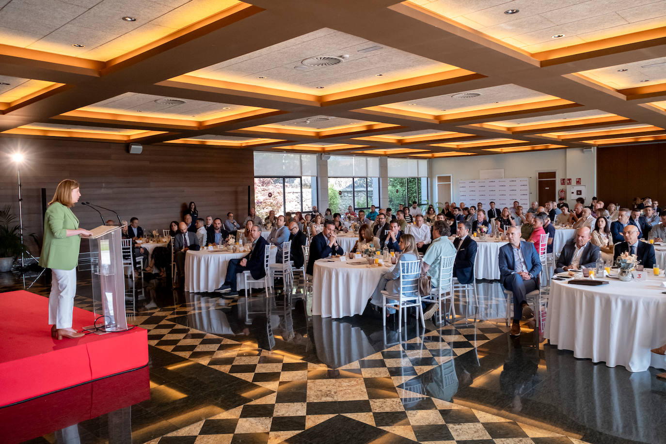 La consejera Noemí Manzanos, durante su intervención.