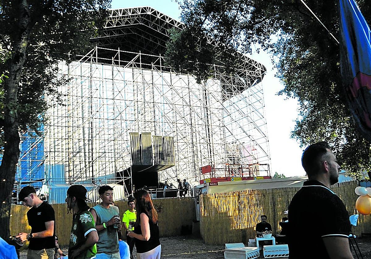 El escenario principal de Holika, desde el 'backstage'.