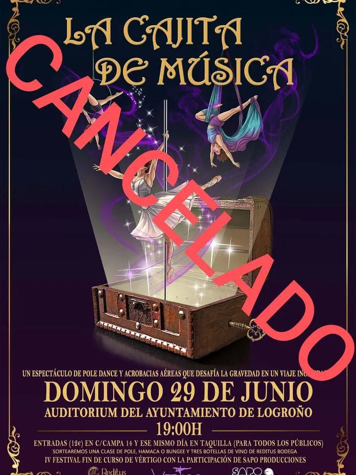 Cancelación del evento del pasado domingo.