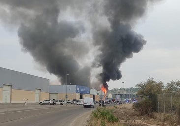 Las imágenes del incendio en Sillalfaro