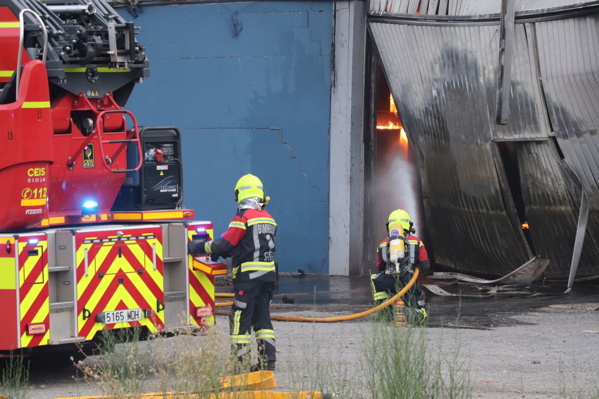 Las imágenes del incendio en Sillalfaro