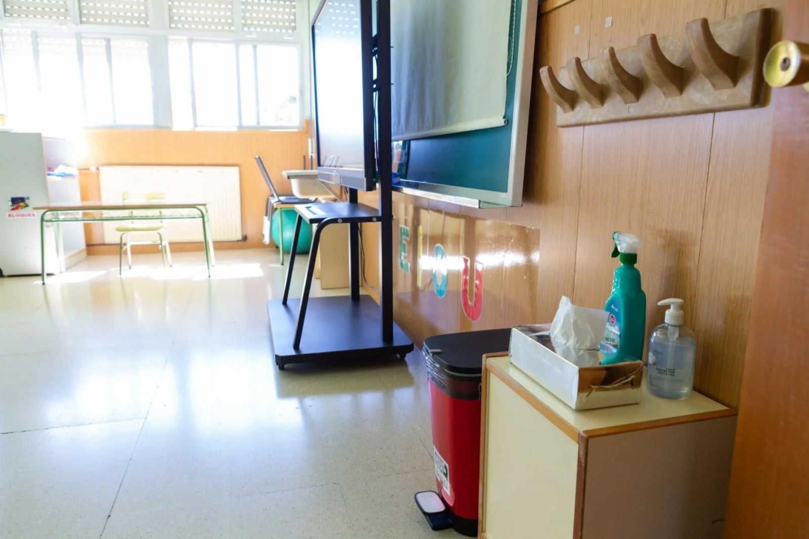 Aula del centro de educación especial Marqués de Vallejo.