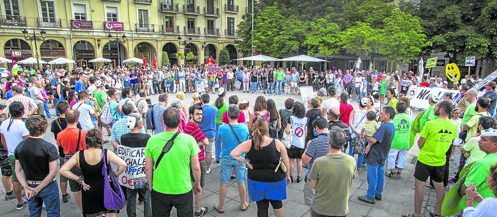 Movilización en 2014 contra la reforma de la Ley de Seguridad, que acabaría sustanciándose un año después.