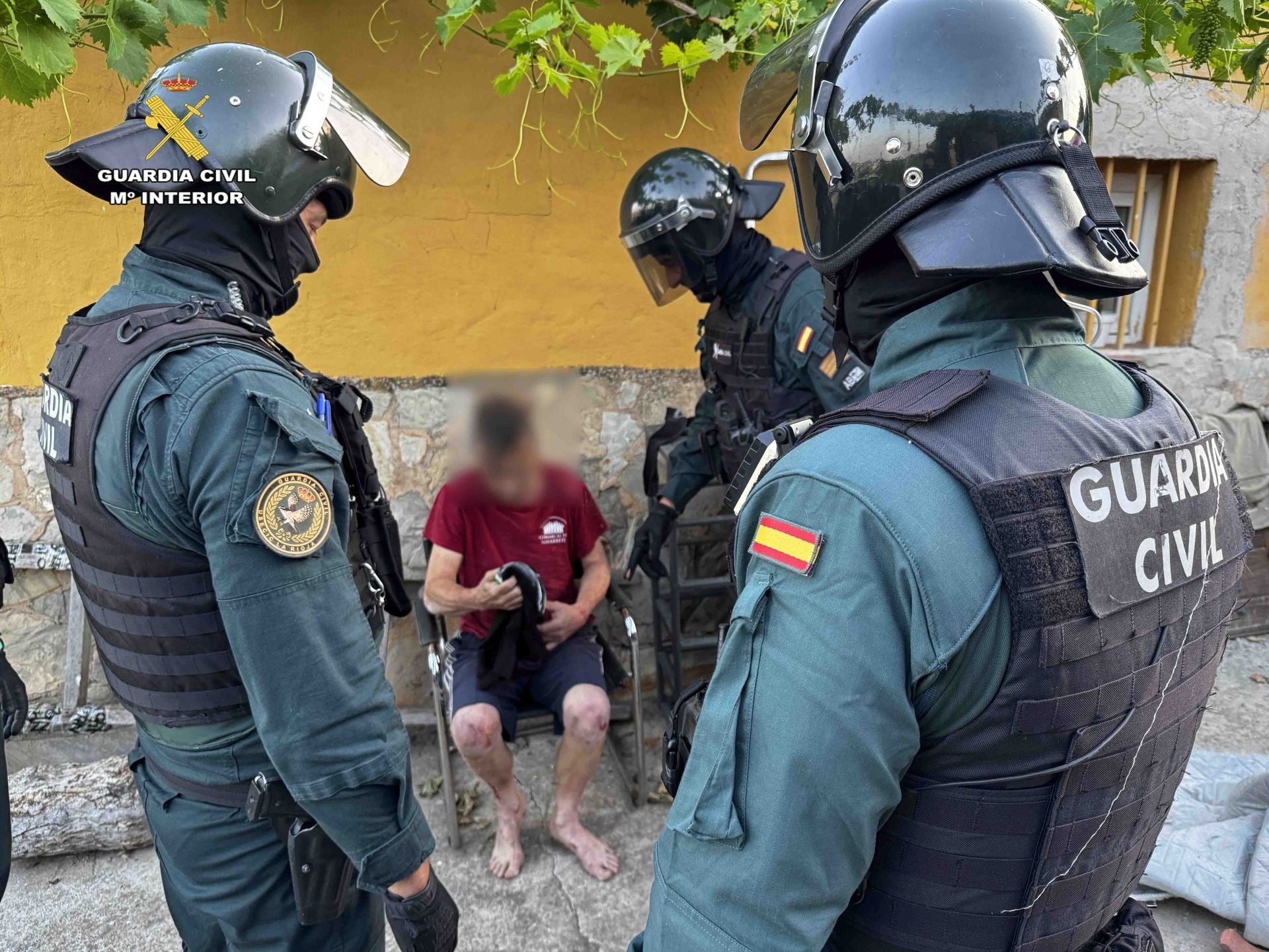 Las imágenes de la operación antidroga en Alcanadre