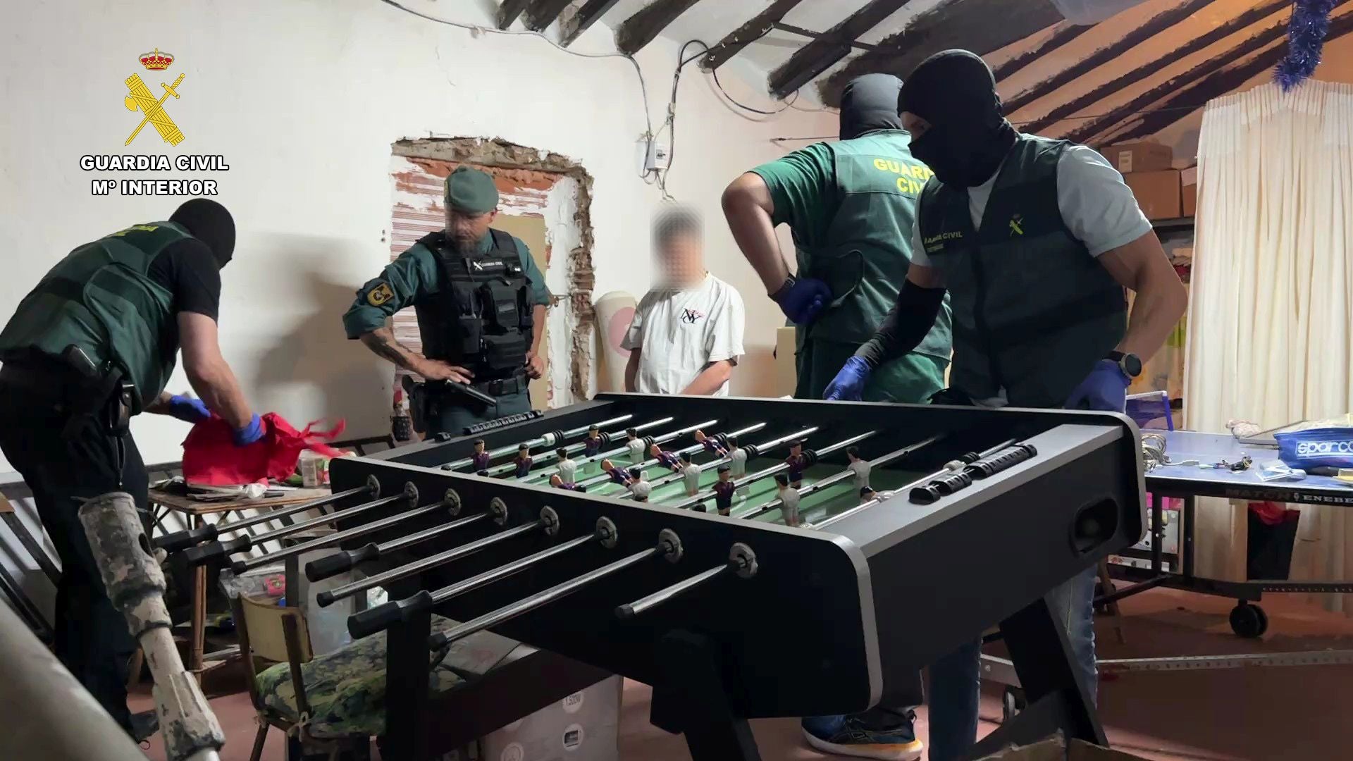 Las imágenes de la operación antidroga en Alcanadre