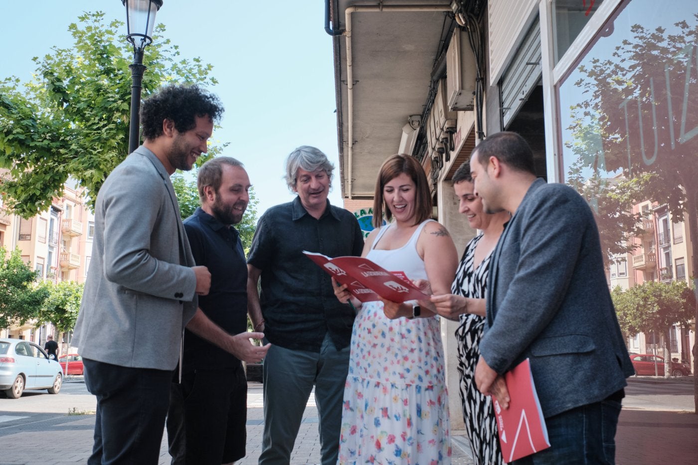 Representantes de IU de comunidades del norte de España, ayer en Logroño.