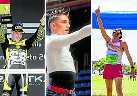 Unai Orradre, Javier Vidorreta y Nacho García.