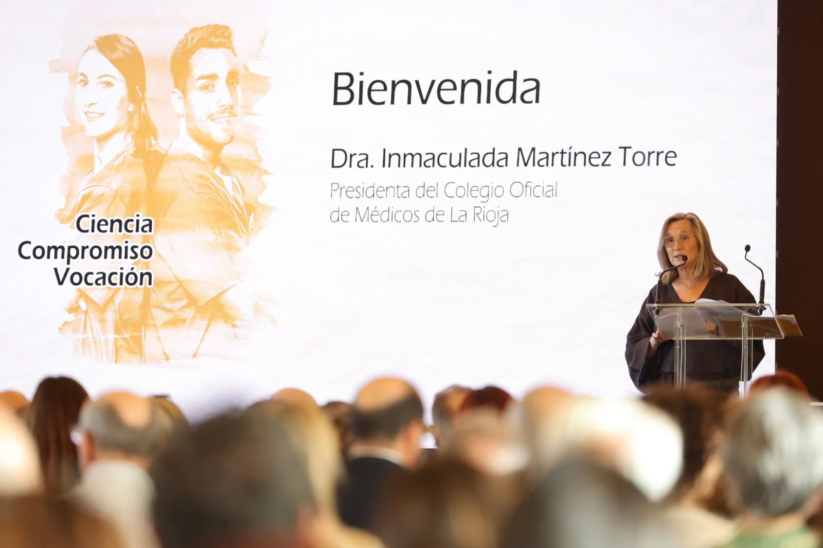 Inmaculada Martínez Torre, presidenta del Colegio Oficial de Médicos de La Rioja.