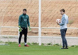 Javi García, a la derecha, trabaja con Álex Daza. Esta temporada seguirán juntos.