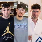 De izquierda a derecha: Hugo Rodríguez, Andrés Labad y Javier Navaridas, tres jóvenes emprendedores.