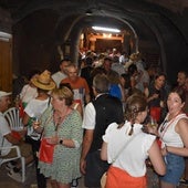 Interior de uno de los calados de la Enoexperiencia BQ en 2024.