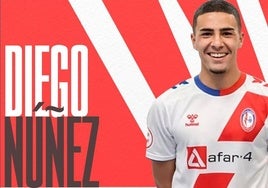 Anuncio de la SD Logroñés del fichaje de Núñez.