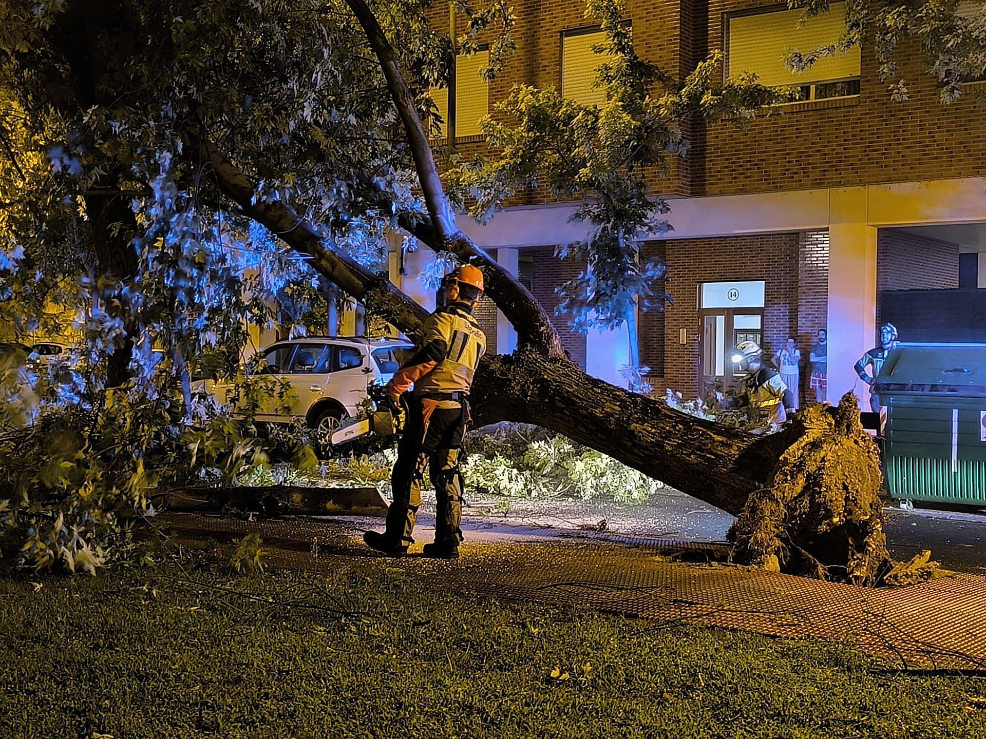 Las imágenes de la fuerte tormenta caída en Logroño