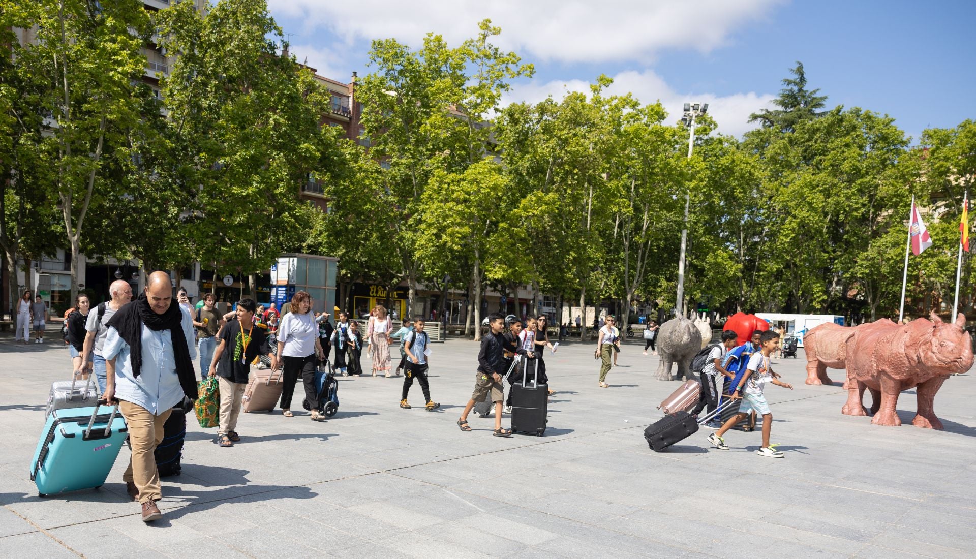 Logroño recibe a los niños saharauis que vivirán con familias de acogida