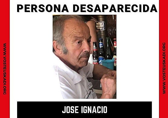 Cartel difundido por Vost Euskadi con la imagen del desaparecido.