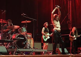 Iggy Pop, durante su actuación.