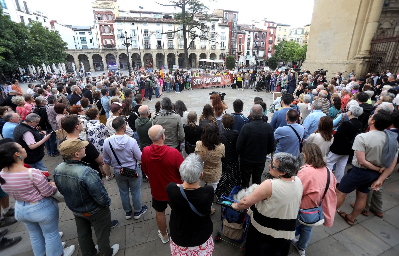 No al odio, en la Plaza del Mercado