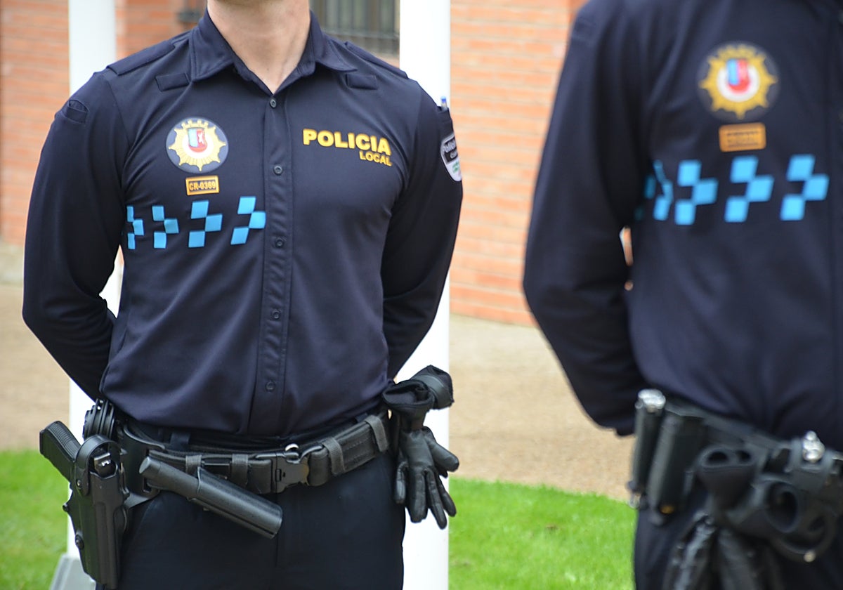 Agentes de la Policía Local de Calahorra.