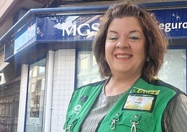 Chari Cortes Sexto, la vendedora de la ONCE.