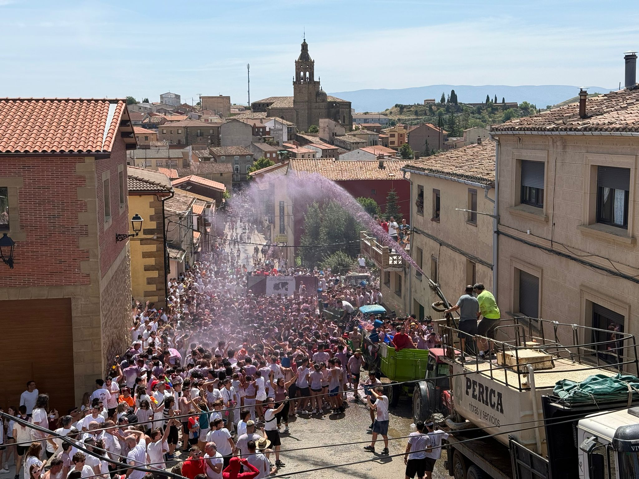 Regados con vino clarete, en San Asensio.