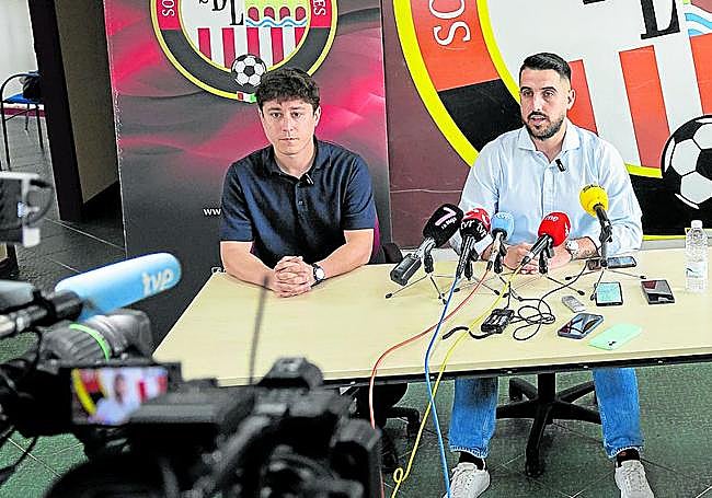 Adrián Cantabrana, el día de su presentación, es una de las grandes novedades de la SD Logroñés para esta temporada.