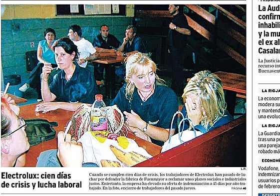 Adiós al IRA y a Electrolux