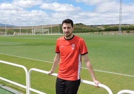 Pablo Bobadilla, tras el entrenamiento de ayer en la Ciudad Deportiva.
