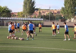 Imagen de uno de los primeros entrenamientos del Alfaro.