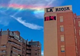El edificio de Diario LA RIOJA donde se colocará el cartel en la azotea.