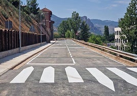 Este martes se reabre al tráfico la LR-255 en Albelda de Iregua tras las obras de reparación del talud