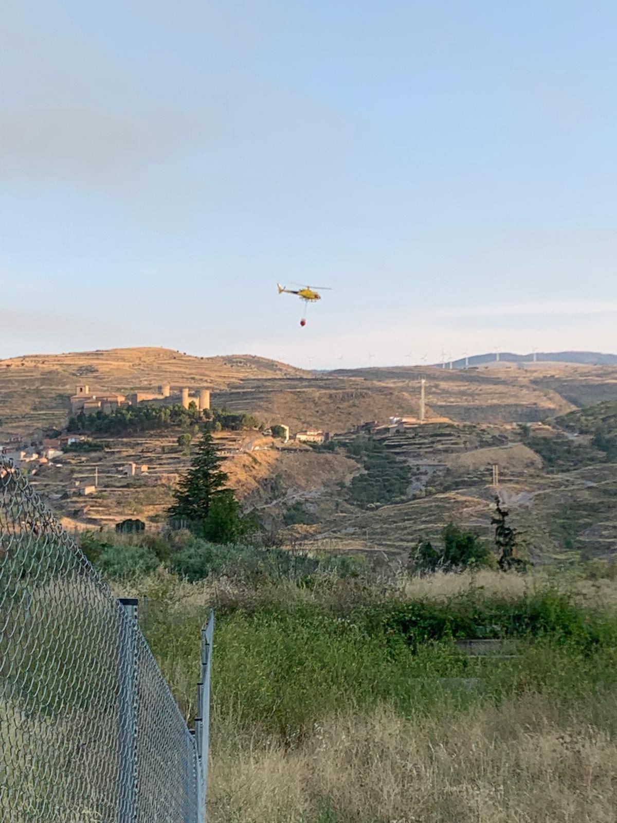 Las imágenes del incendio de Cornago