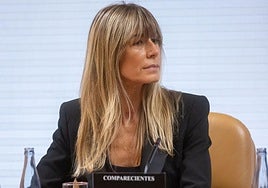 Begoña Gómez, durante una comparecencia en la Asamblea de Madrid.