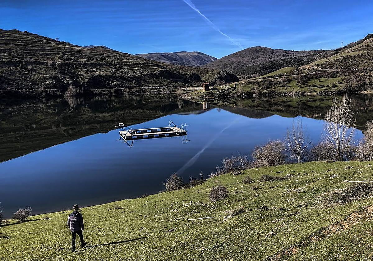 El embalse de Mansilla, en una imagen de archivo.