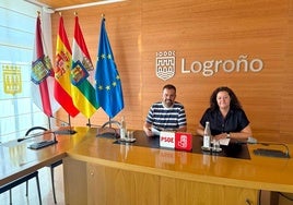 Los concejales socialistas, Esther Espinosa e Iván Reinares.