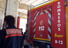 Arde un coche en la calle Piqueras de Logroño